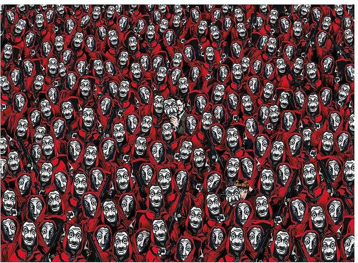Produktbild Clementoni Haus des Geldes: Masken - Dali (1000 Teile) (1000 Teile)