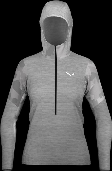 Actual product image Salewa Boe Alpine Merino Half-Zip Hooded Jacket Da (M)