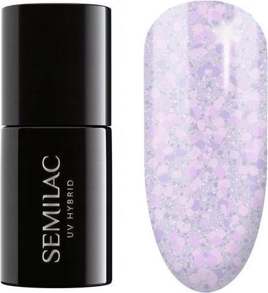 Immagine prodotto Semilac Smalto UV ibrido 492 Icy Lavender Bliss 7ml (Beatitudine di lavanda ghiacciata, Vernice UV gel)