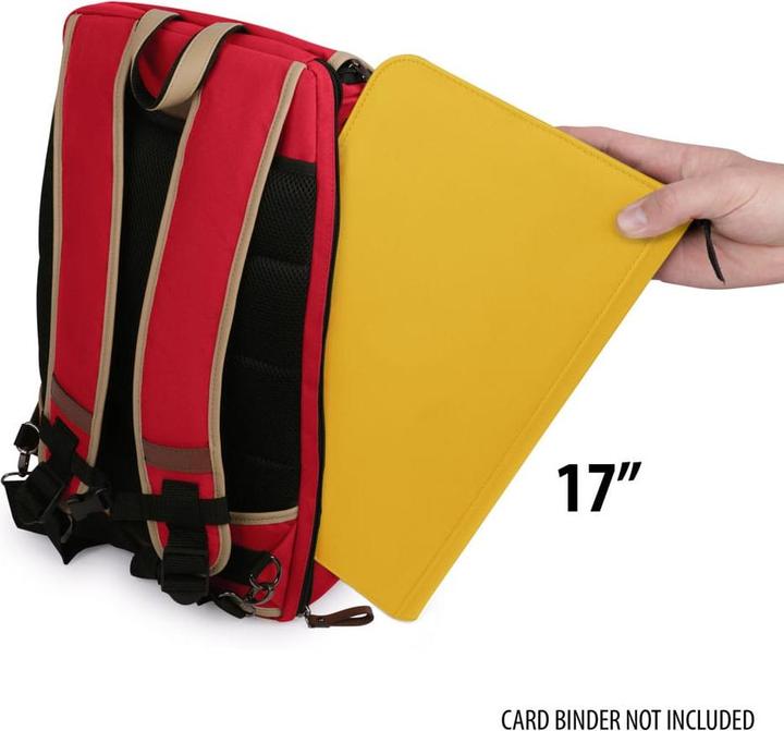 Actual product image Enhance TCG Series Trading Card Backpack Designer Edition Red Full-size