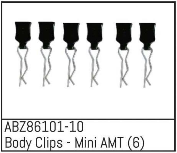 Immagine prodotto Absima Clip per carrozzeria - Mini AMT (6 pezzi)