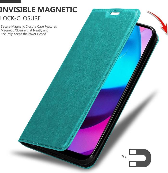 Immagine prodotto Cadorabo Libro Invis. Coperchio magnetico (Motorola E30, Motorola Moto E20, Motorola Moto E40)