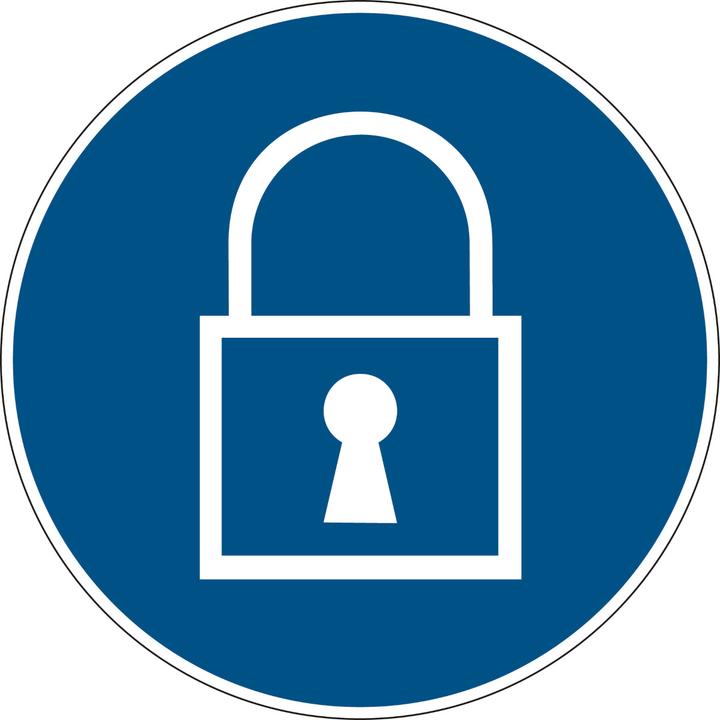 Actual product image Brady PIC 615-DIA 200-B7541, Mandatory signs - Blocking