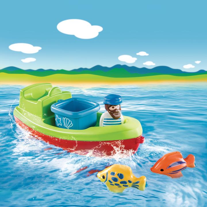 Produktbild Playmobil Seemann mit Fischerboot (70183, Playmobil 1.2.3)