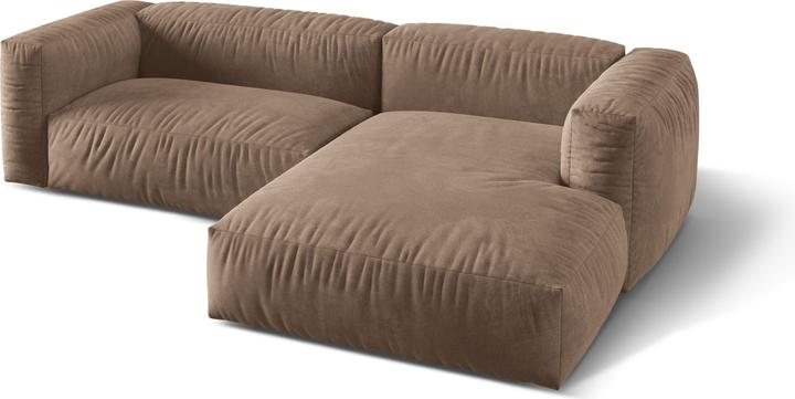 Actual product image Micadoni Modular Right Corner Sofa, "Martina", 2 Seats, 283x176x75 Made in Europe (Corner sofa, Modular sofa)