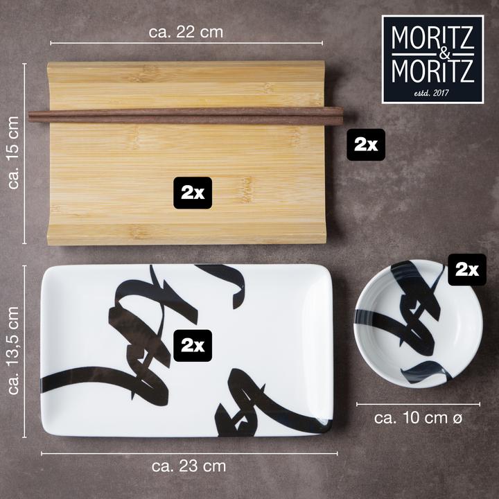 Actual product image Moritz & Moritz Sushi Tableware Set for 2 Persons (10 Piece)