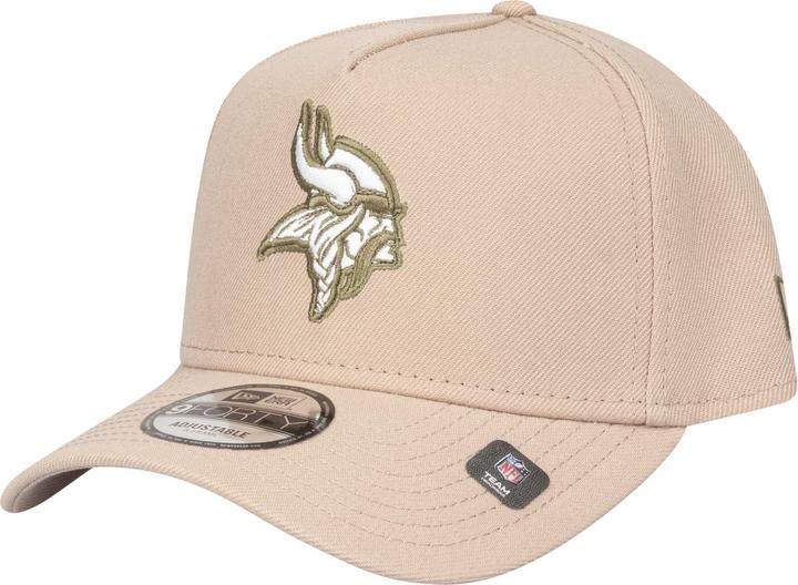 New Era 9Forty A-Frame Cap - Minnesota Vikings camel beige (One Size)
