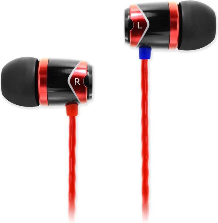 SoundMagic Ecouteurs isolants E10, raudonos (pas de réduction du bruit, Filaire)