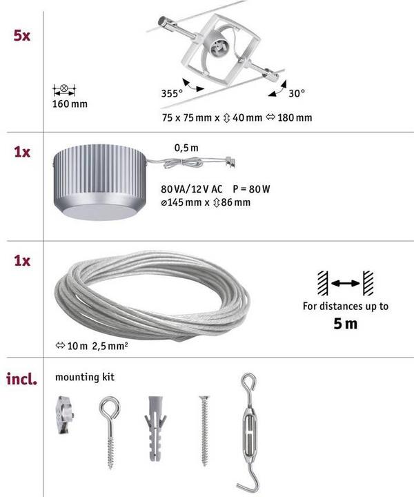 Image du produit Paulmann Système filaire MacII