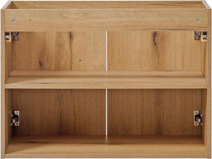 Produktbild En.Casa Waschtischunterschrank Skelbolu 80x60x40cm Eicheoptik (57, 80)
