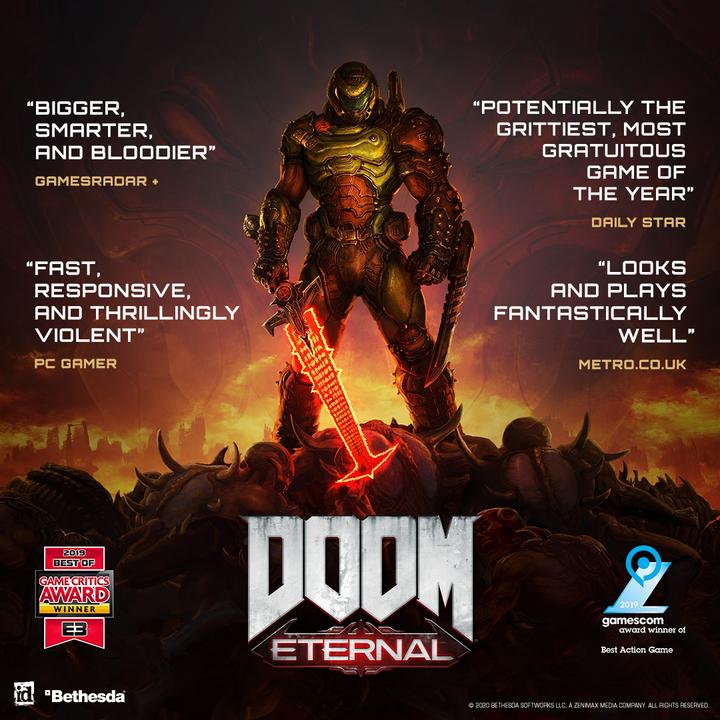 Image du produit Bethesda Microsoft DOOM Eternal Standard Xbox One (Xbox One S, EN)