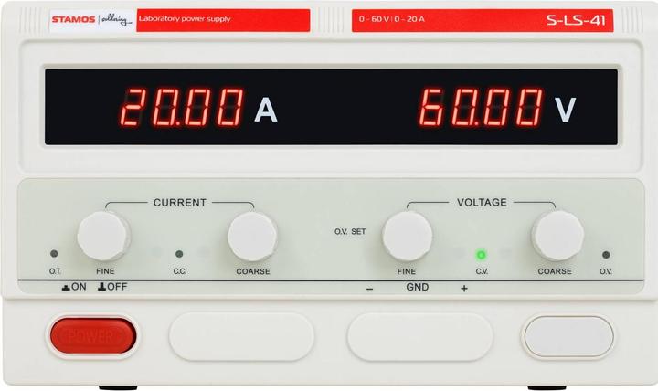 Actual product image Stamos Laboratory Power Supply - 0-60 V - 0-20 A DC - 1,200 W