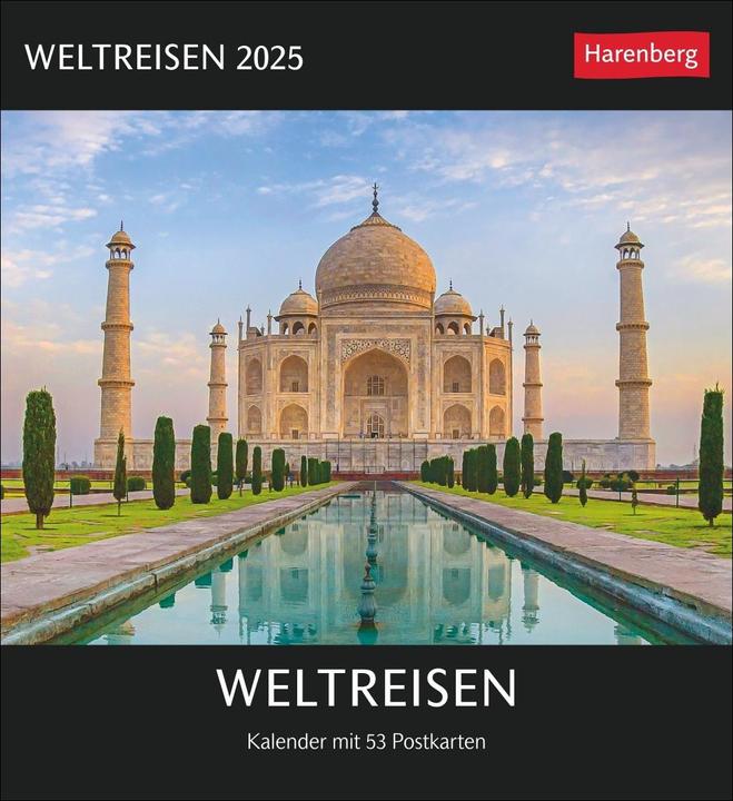 Produktbild Harenberg Weltreisen Postkartenkalender 2025 - Kalender mit 53 Postkarten (Deutsch)