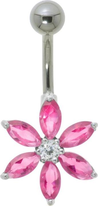 Bijouteria Bauchpiercing (Edelstahl, Silber 925, Zirkonia)