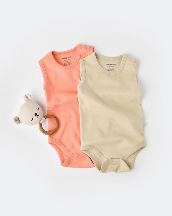 BabyCosy Body. ärmellos. 2 Pack