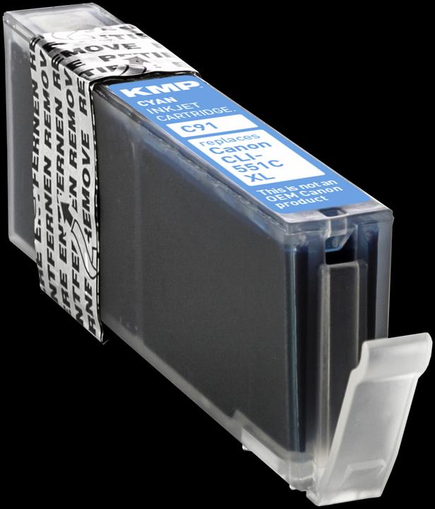 Produktbild KMP C91 Tintenpatrone komp. mit Canon CLI-551 C XL (C)