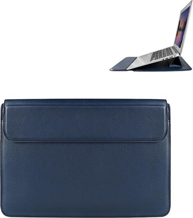 Devia MacBook Halterungstasche Ultra-Thin 13,3" wasserdichtes PU-Leder blau (13.30")