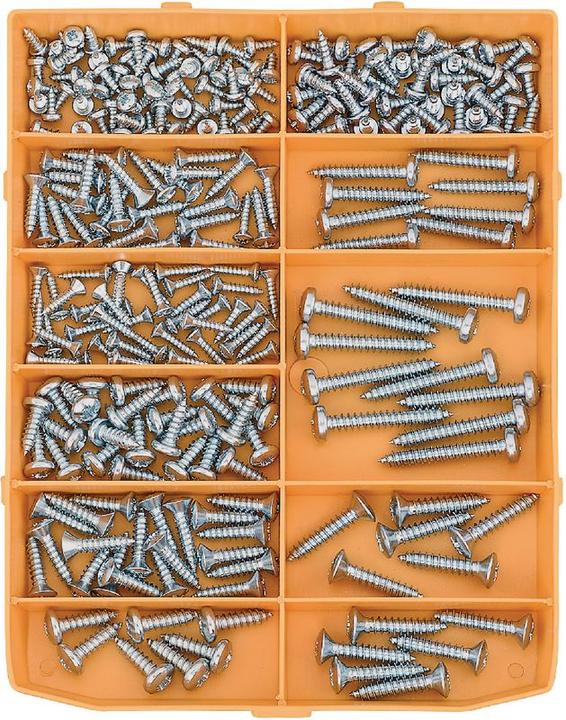 Produktbild BestaPac Blechschrauben Sortiment (247 Schrauben pro Stück)