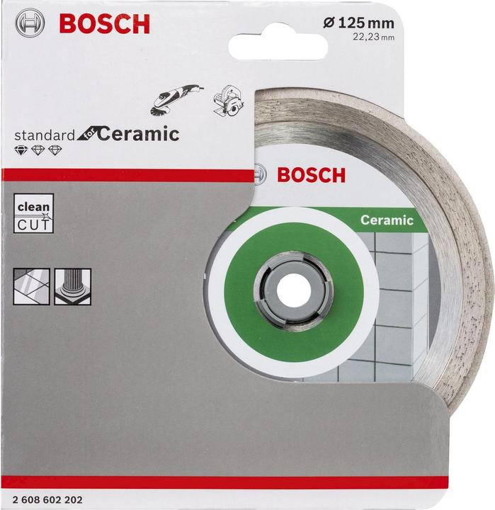 Produktbild Bosch Professional Zubehör Diamanttrennscheibe Standard for Ceramic, 125 x 22,23 x 1,6 x 7 mm, 1er-Pack