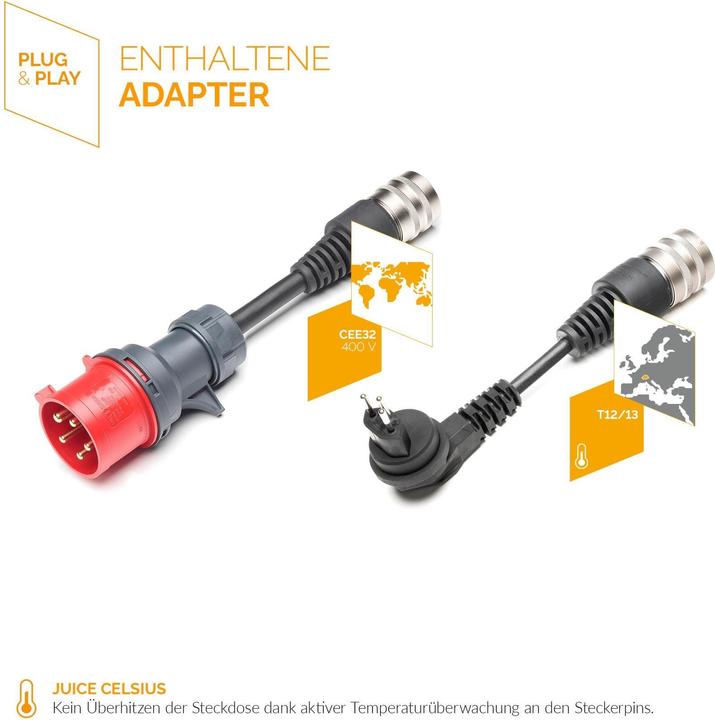 Actual product image Juice Technology Juice Booster 2 Basic Set (Type 1, 22 kW, 32 A, CEE32 red, Type 13)