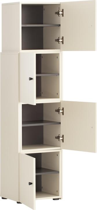 Produktbild Schildmeyer Lovund Schieberegal cremebeige (70 x 35 x 163 cm)