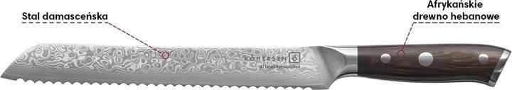 Produktbild Kohersen Nóż do chleba Bread Elegance Ebony Wood 22 9cm (22.90 cm)