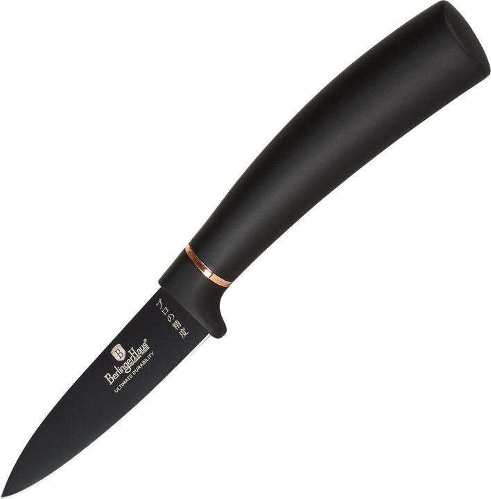 Produktbild BerlingerHaus Design Messerset inkl. magnetischem Messerhalter, 6-teilig, schwarz-rosÃ©gold