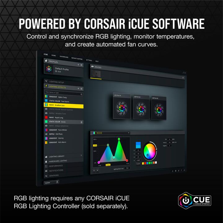 Actual product image Corsair SP120 RGB Elite (120 mm, 1 x)
