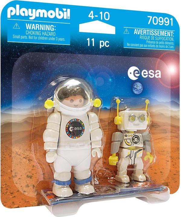 Produktbild Playmobil DuoPack ESA Astronaut und ROBert (70991, Playmobil Space)