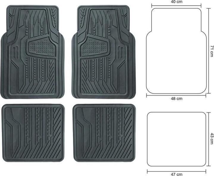 Produktbild Simoni Racing Gummimatte universal (1 Set à 3 Fussmatten)