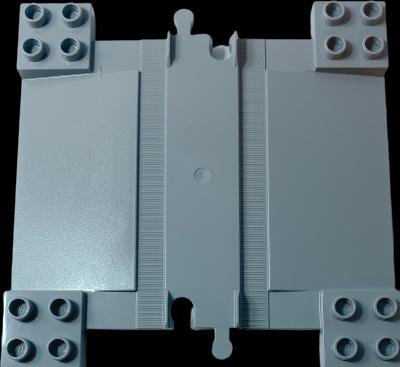 Actual product image LEGO DUPLO Railway Crossing Track Light Grey - Railway Crossing Track 6391 NEW! Lot 3x (6391)