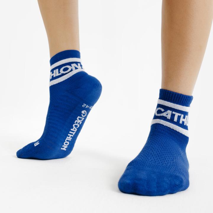 Actual product image Decathlon Socken Low 3er-Pack - blau/grün (39, 42)