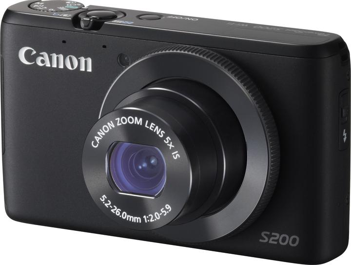 Canon Powershot S200, 10 MP, zoom 5x, WiFi, HD, nero (1/1.7 ")