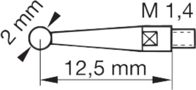 Actual product image Tesa Dial test indicator TESATAST ± 0.4 mm / 01810005 (mm)