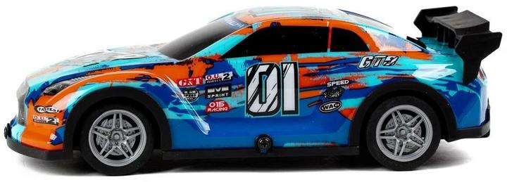Actual product image Tec-Toy Champion GT9 car with lights, blue/orange, 1:22