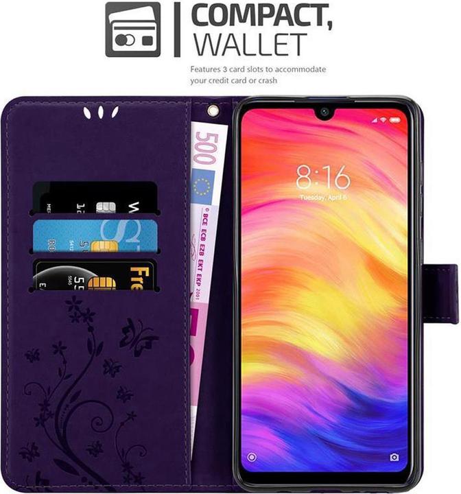 Produktbild Cadorabo Flower Book Cover (Xiaomi Redmi Note 7)
