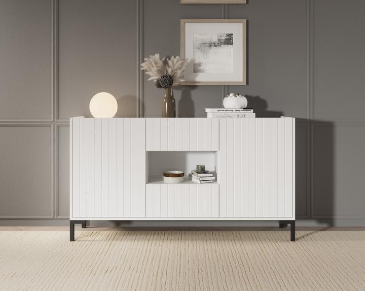 Produktbild ADRK Furniture Kommode mit offenem Regal Larista (100 x 40 x 53.5 cm)