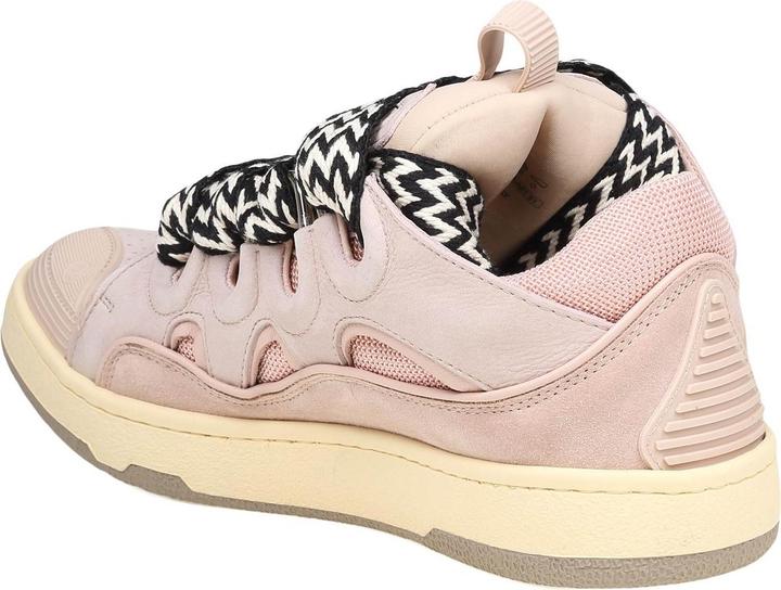 Immagine prodotto Lanvin curb sneakers in white and pink leather (39)