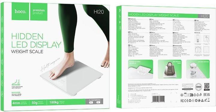 Immagine prodotto Hoco Other weight scale HI20 white (150 kg)