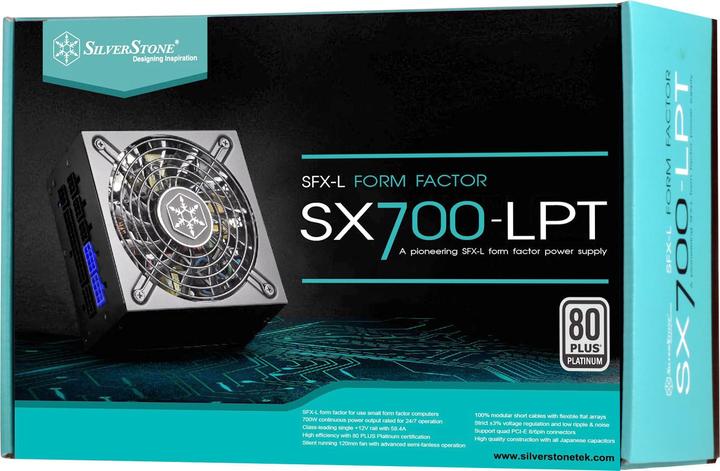 Actual product image Silverstone SST-SX700-LPT v1.1 SFX-L Power Supply 80 PLUS Platinum, modular - 700 Watt (700 W)