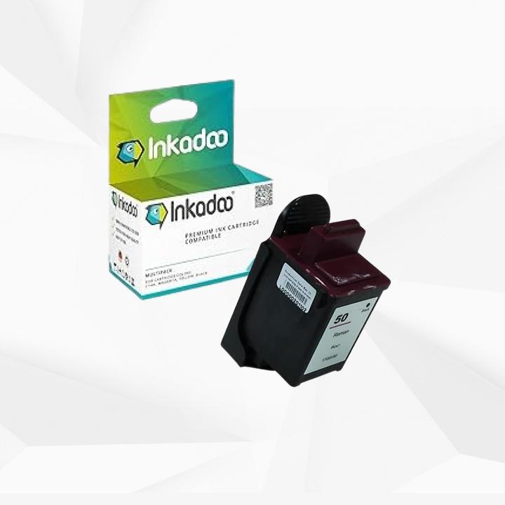 Actual product image Inkadoo Printer cartridges compatible with Lexmark 17G0050E / 50 print head cartridge, black Black (FC)