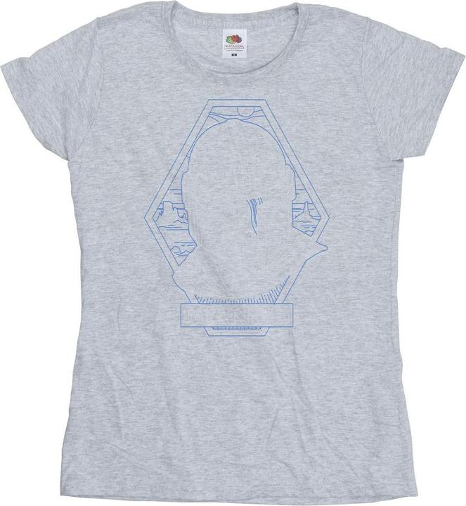 Star Wars The Mandalorian Outline Helm Diamond TShirt (M)