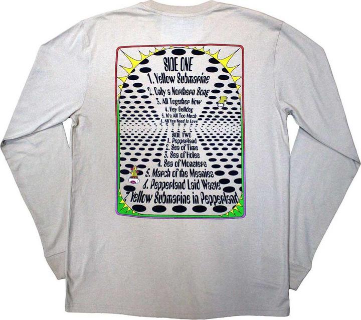 Immagine prodotto The Beatles Yellow Submarine Maglietta Elenco delle Tracce Manica Lunga Adulto Unisex (M)