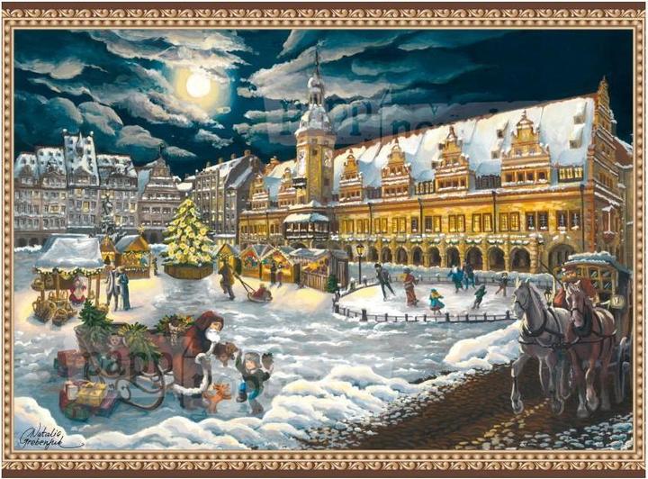 Actual product image Pappnoptikum Leipzig - Old Town Hall Market Hustle and Bustle (Mini Advent Calendar)