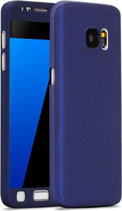 Produktbild König Design Hülle Handy Schutz für Samsung Galaxy S6 Edge Plus Case Cover Displayschutz Blau (Samsung Galaxy S6 Edge)