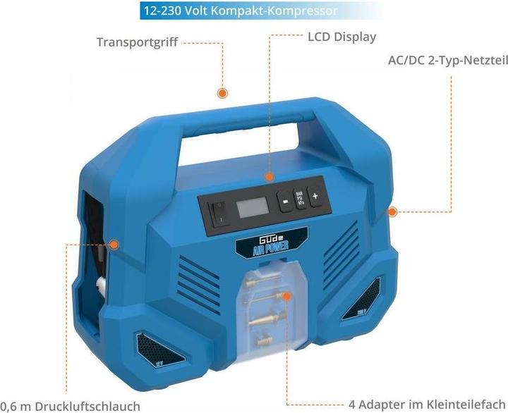 Produktbild Güde Kompressor Airpower Dual Drive 12230V (8 Bar)