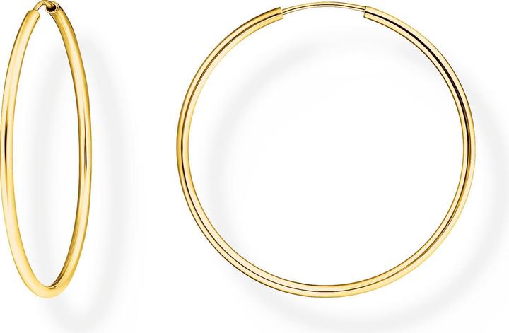 Thomas Sabo Creolen (750 Gelbgold Vergoldung, 925 Sterlingsilber)