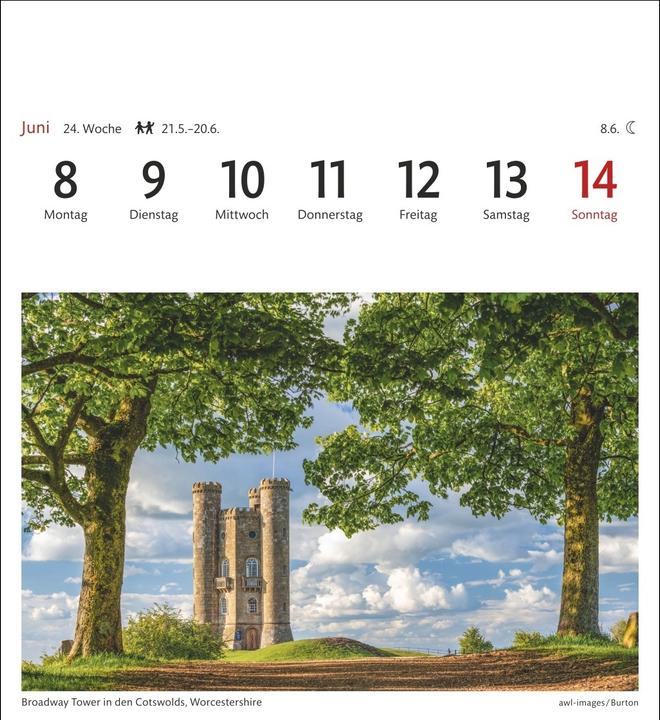 Actual product image Harenberg England Sehnsuchtskalender 2026 - Wochenkalender mit 53 Postkarten (German)