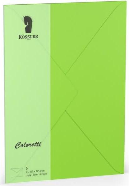 Produktbild Magni 220711522 - Coloretti Briefumschläge, 80 g/m², DIN C5, hellgrün, 5 Stück (C5, 5 x)