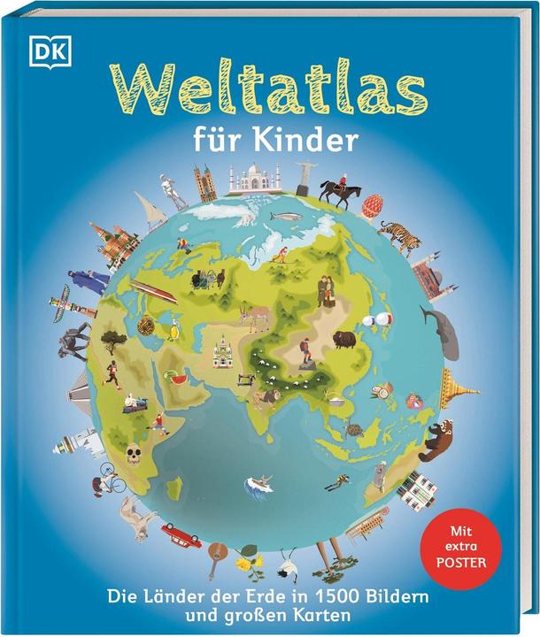 Immagine prodotto Weltatlas für Kinder (Tedesco, DK Verlag - Bambini, Martin Lehr, 2024)